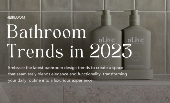 Bathroom trends in 2023